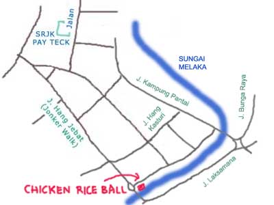Chicken Rice Ball at Melaka, Chung Wah restaurant