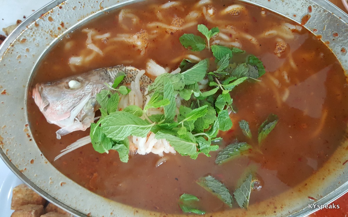 the famous asam fish, with fish, and some laksa noodle too