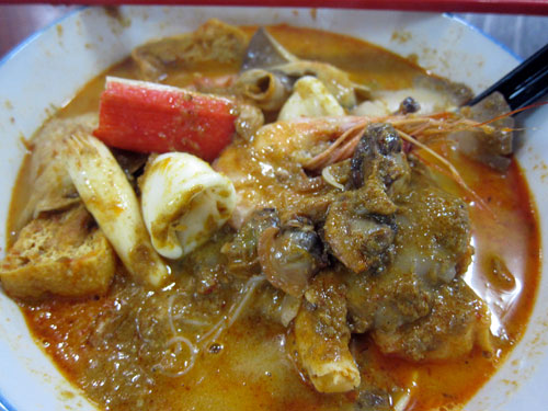 seafood curry mee at Ah Loy, OUG