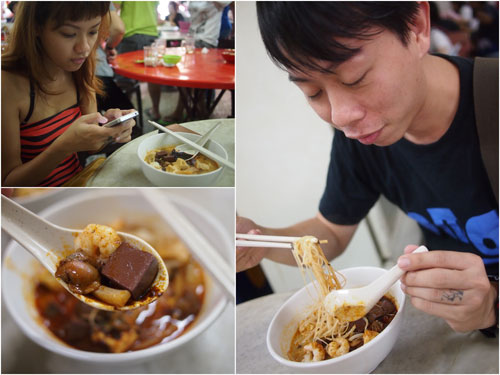 the first time Haze likes curry mee instead of tolerating it
