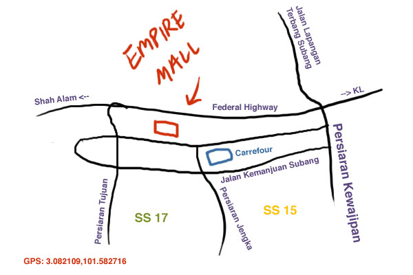 Empire Mall map