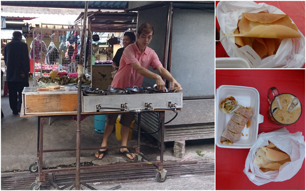 apom stall at Imbi Market, crispy and crunchy