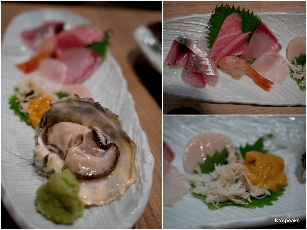 fresh imported sashimi