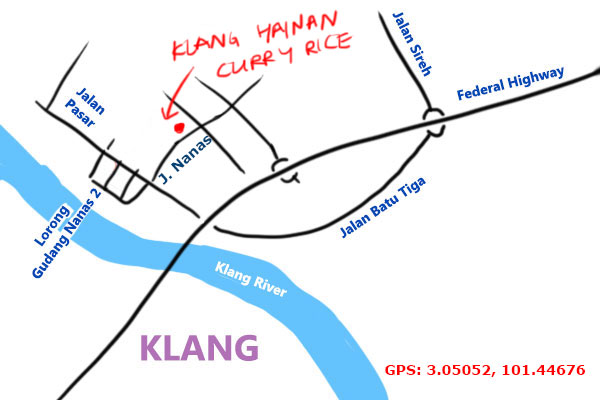Klang Hainan Curry Rice Map