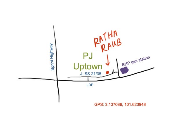map to Ratha Raub Famous Curry at Uptown