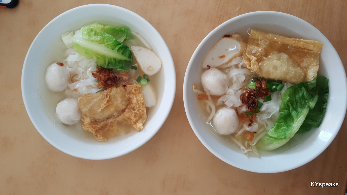 kuih teow soup, hawker style comfort food
