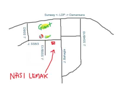 Nasi Lemak Kukus at Kelana Jaya