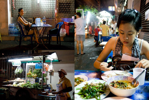 Dinner by the streets, Bangkok
