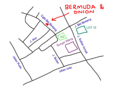 map to Cangkat Bukit Bintang, KL