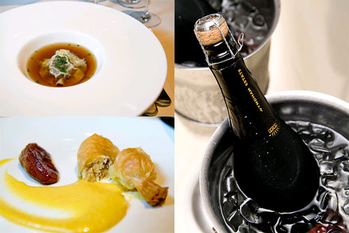 foie gras bon bon, wild mushroom consomme, Friday wine lunch at Chinoz, KLCC