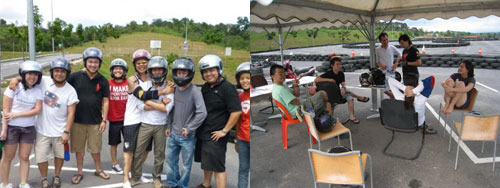 karting with the bunch of noobs