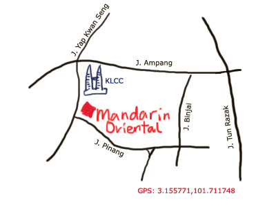 map to Mandarin Oriental KL