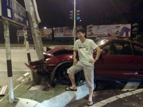Toyota MR2 Accident