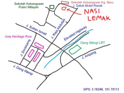 Nasi Lemak CT Garden at Kampung Baru