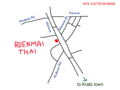 Ruenmai Thai restuarant at Krabi, Thailand