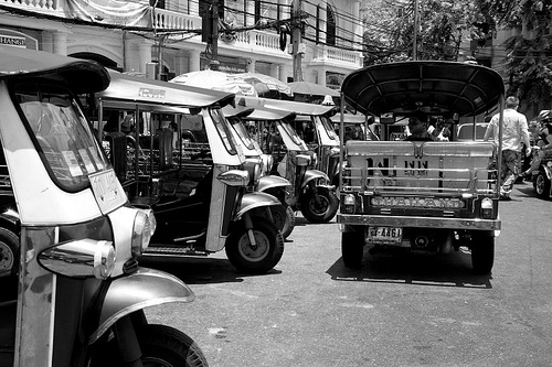 tuk-tuk, the 3 wheeled taxi - Bangkok