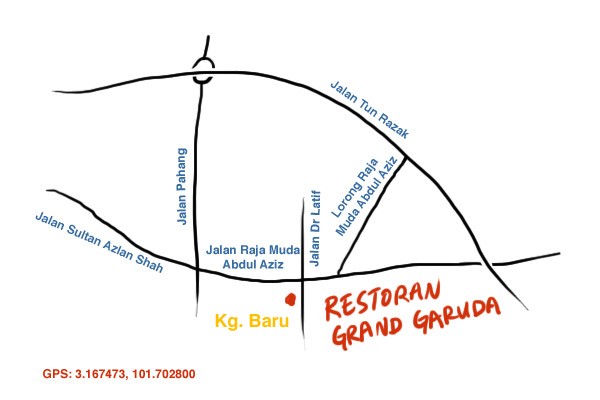 map to Grand Garuda Baru