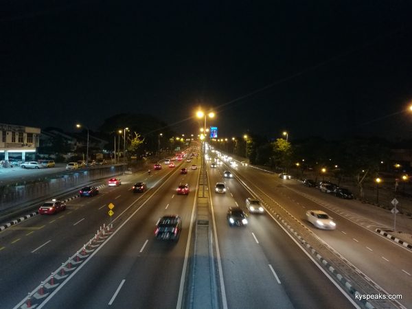 traffic at night, Huawei P9