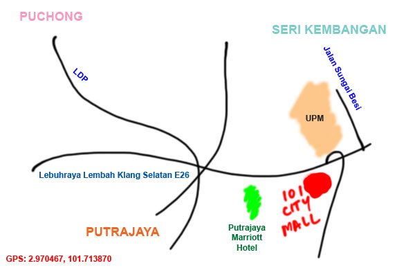 map to IOI city mall