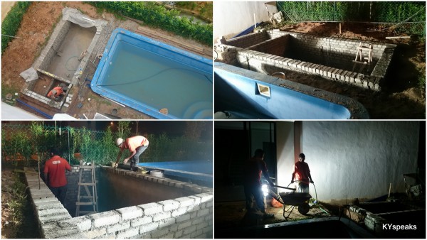 construction of the fish pond