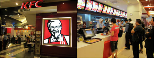 KFC outlet at Suria KLCC