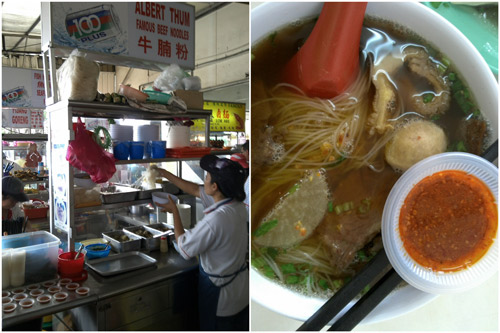 yummy beef noodle, one of the underrated stalls here