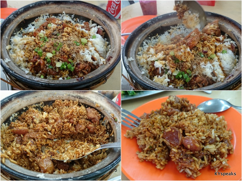 claypot chicken rice cooked from scratch