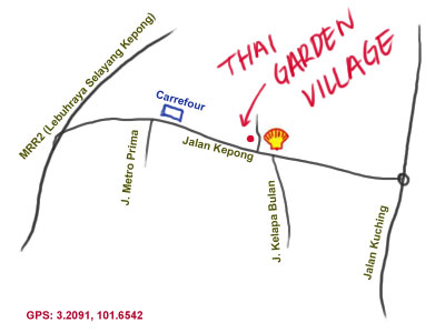 map to Thai Garden Village, Kepong