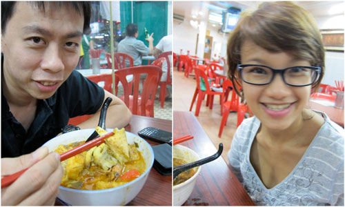 KY and Haze at Ah Loy curry mee