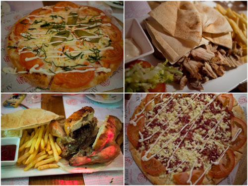 Lebanese pizzas, shawarma and flame grilled chicken