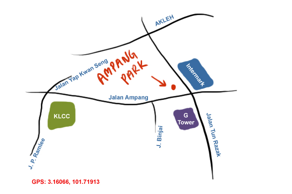 map to Ampang Park