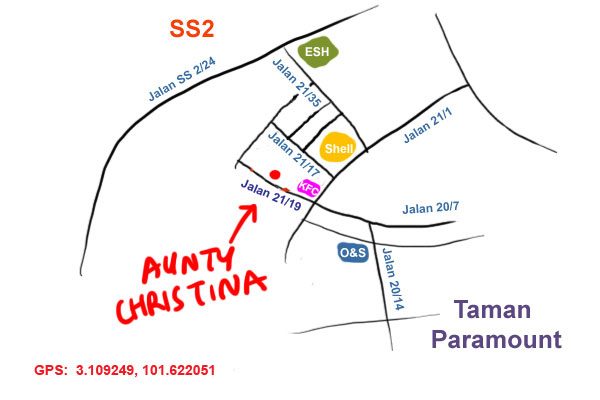 map to aunty christina laksa