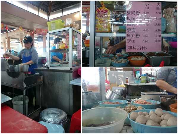 the pork noodle stall is one of the busiest around here
