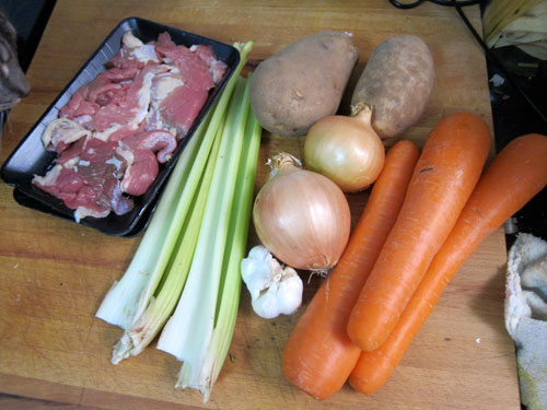 ingredients for beef stew