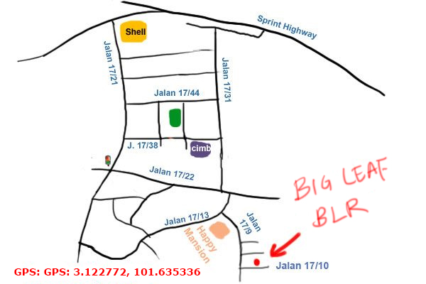 map to big leaf BLR