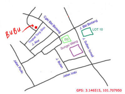 map to Bubu Restaurant