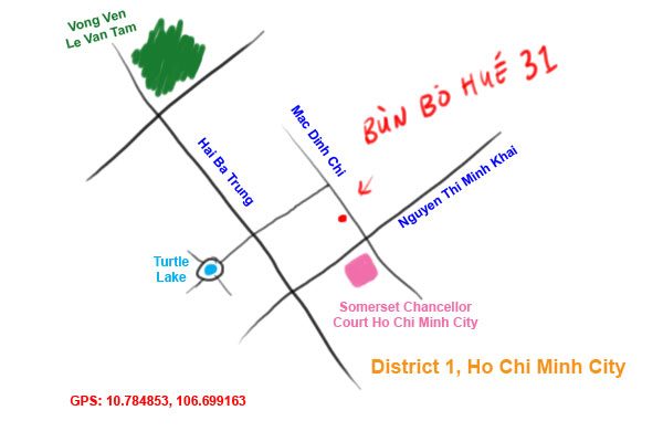 Bun Bo Hue 31 map