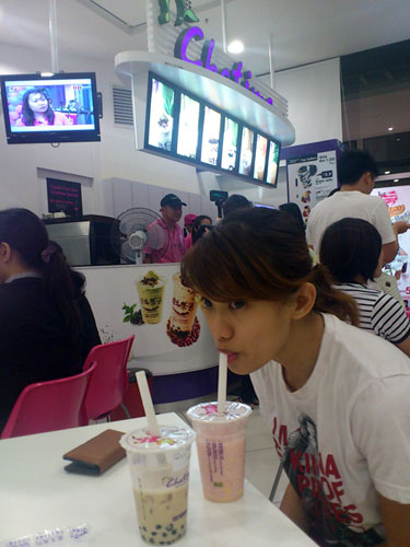 drinking Chatime
