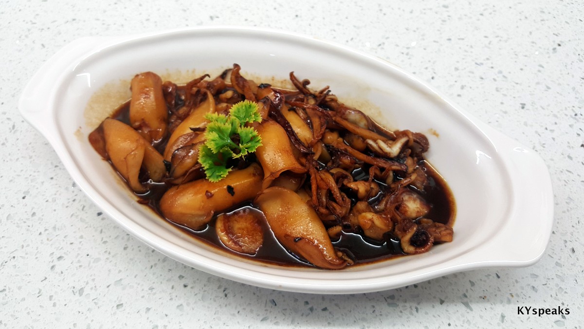 squid with dark soya sauce