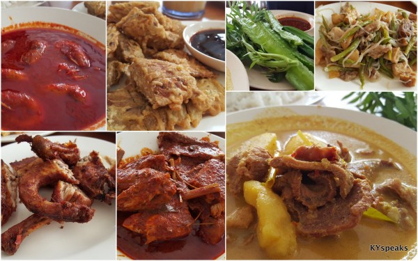 plenty of local dishes to choose from, including daging salai