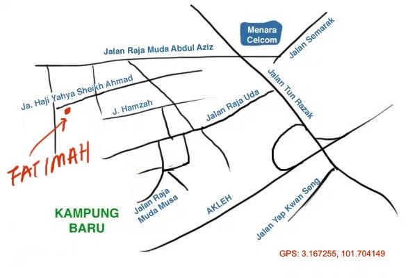 map to Fatimah Selera Kampung