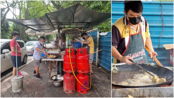 Free School Road goreng pisang stall