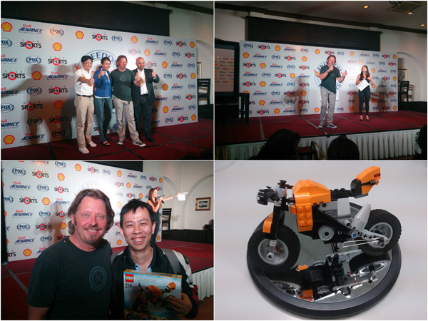 with Charly Boorman, Freedom Riders Asia. I won a LEGO set too