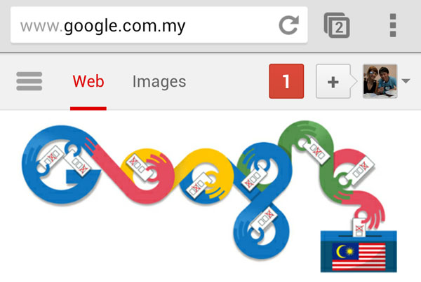 Google Malaysia Election art