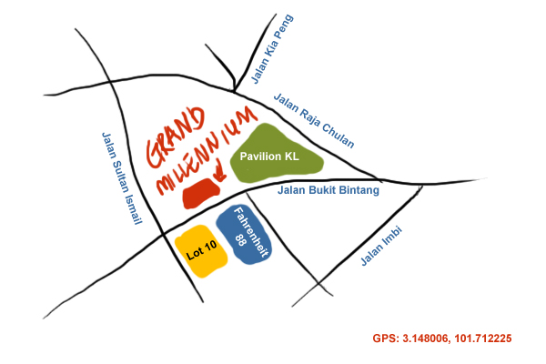 map to Grand Millennium Hotel, Kuala Lumpur