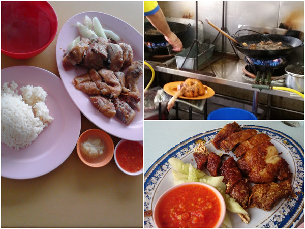 deep fried chicken is delicious, and don't forget to order the Penang loh bak