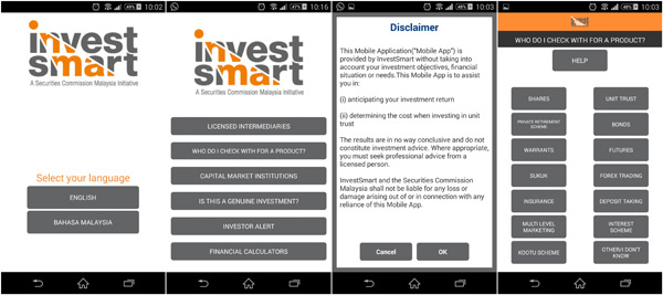 InvestSmart application on iOS and Android devices