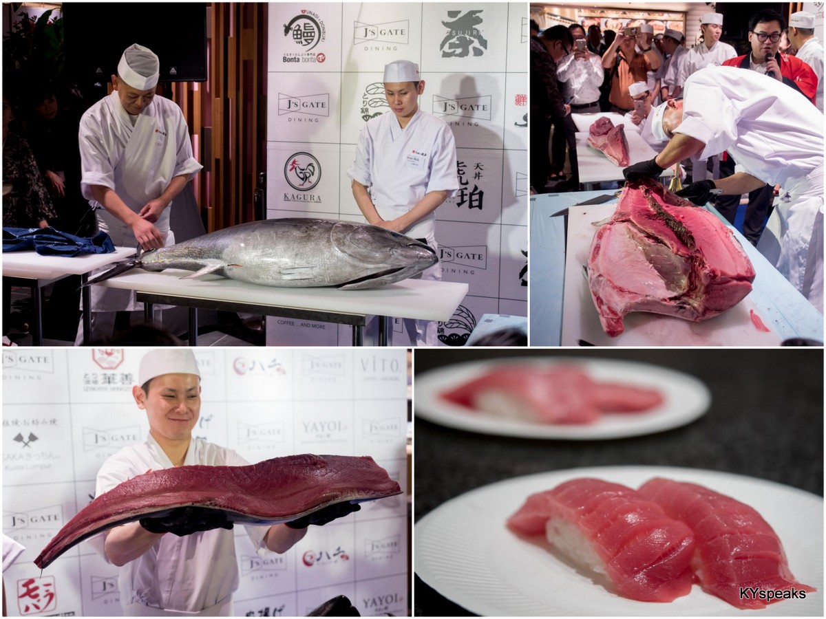 Bluefin tuna carving demonstration