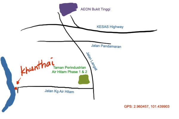 map to Khunthai Klang