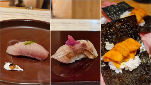 three types sushi